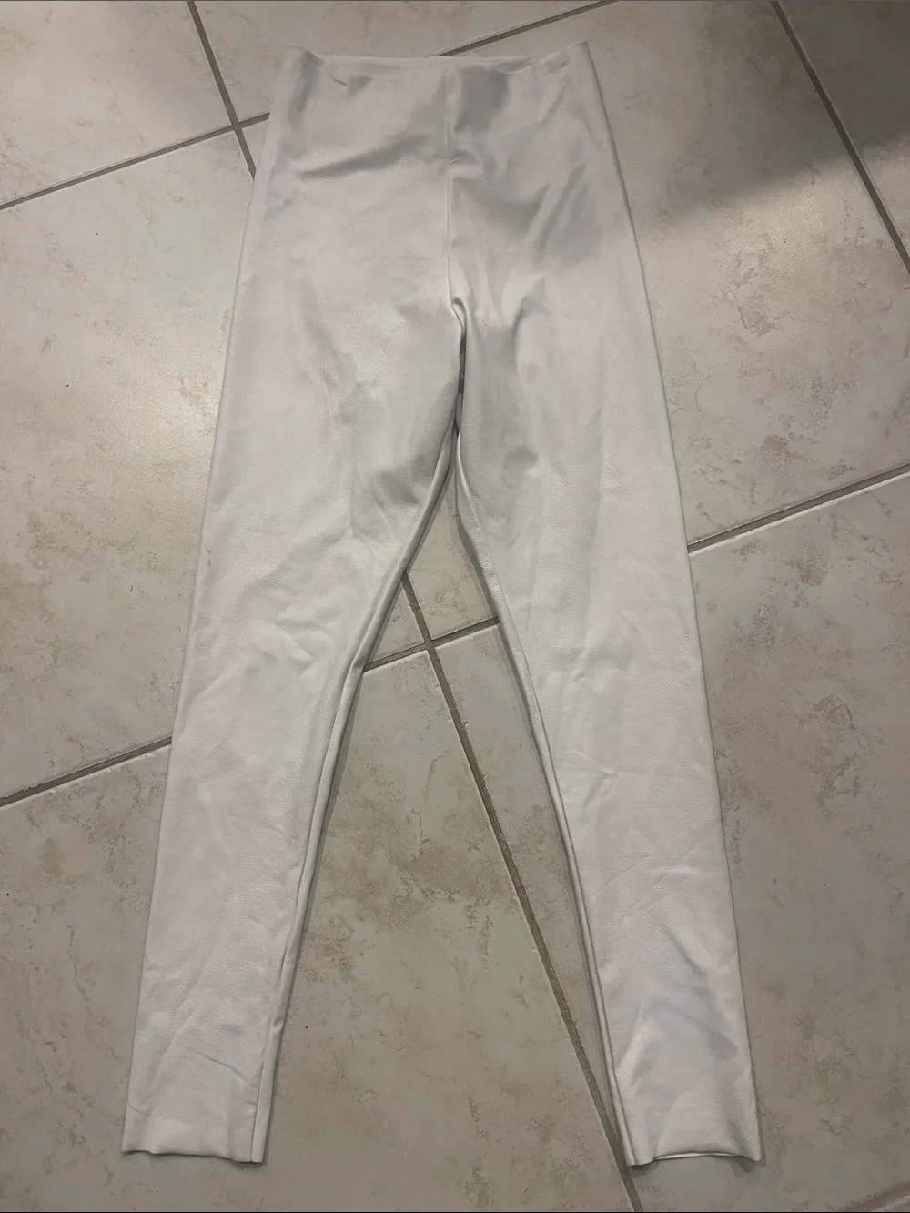 Commando white faux leather leggings size small